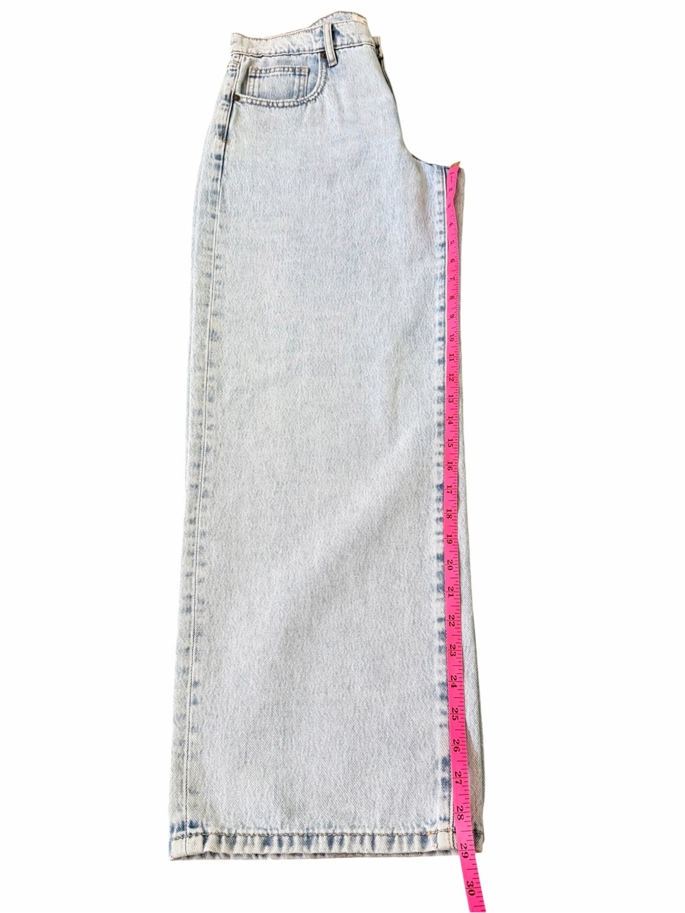 Hidden Womens Alyx Low Slung Baggy Jeans Size 26 Light Wash Wide Leg 90s Y2K - Picture 12 of 14